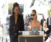https://www.maximotv.com &#60;br/&#62;American actress and model Zoe Kravitz speech at the Lenny Kravitz Hollywood Walk of Fame star unveiling ceremony on Tuesday, March 12, 2024, at 1750 N. Vine Street in front of the historic Capitol Records Tower in Los Angeles, California, USA. This video is only available for editorial use in all media and worldwide. To ensure compliance and proper licensing of this video, please contact us. ©MaximoTV