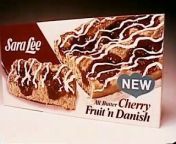 1970s era Sara Lee fruit and danish TV commercial. Bo, those were the good old days. It was before Sara Lee was split apart by it&#39;s new CORPORATE OVERLORD - Tyson Foods. &#60;br/&#62;&#60;br/&#62;Sara Lee was a suburban Chicago food conglomerate. they owned Sara Lee bread (largest in the nation), Sara Lee frozen bakery, and Hillshire meats). Being split apart, it became ripe for a corporate takeover - hence their new corporate OVERLORD