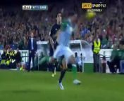 Real Betis vs Real Madrid - Kaka Kicks Player in the Face [24-11-12]