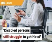 They face challenges such as workplace accessibility, which require investment into physical modifications and adaptive technologies by employers.&#60;br/&#62;&#60;br/&#62;Read More: https://www.freemalaysiatoday.com/category/nation/2024/03/21/disabled-struggling-for-jobs-despite-growing-inclusivity-equal-opportunities/&#60;br/&#62;&#60;br/&#62;Laporan Lanjut: https://www.freemalaysiatoday.com/category/bahasa/tempatan/2024/03/21/lebih-inklusiviti-peluang-sama-rata-namun-oku-masih-sukar-dapat-kerja/&#60;br/&#62;&#60;br/&#62;Free Malaysia Today is an independent, bi-lingual news portal with a focus on Malaysian current affairs.&#60;br/&#62;&#60;br/&#62;Subscribe to our channel - http://bit.ly/2Qo08ry&#60;br/&#62;------------------------------------------------------------------------------------------------------------------------------------------------------&#60;br/&#62;Check us out at https://www.freemalaysiatoday.com&#60;br/&#62;Follow FMT on Facebook: https://bit.ly/49JJoo5&#60;br/&#62;Follow FMT on Dailymotion: https://bit.ly/2WGITHM&#60;br/&#62;Follow FMT on X: https://bit.ly/48zARSW &#60;br/&#62;Follow FMT on Instagram: https://bit.ly/48Cq76h&#60;br/&#62;Follow FMT on TikTok : https://bit.ly/3uKuQFp&#60;br/&#62;Follow FMT Berita on TikTok: https://bit.ly/48vpnQG &#60;br/&#62;Follow FMT Telegram - https://bit.ly/42VyzMX&#60;br/&#62;Follow FMT LinkedIn - https://bit.ly/42YytEb&#60;br/&#62;Follow FMT Lifestyle on Instagram: https://bit.ly/42WrsUj&#60;br/&#62;Follow FMT on WhatsApp: https://bit.ly/49GMbxW &#60;br/&#62;------------------------------------------------------------------------------------------------------------------------------------------------------&#60;br/&#62;Download FMT News App:&#60;br/&#62;Google Play – http://bit.ly/2YSuV46&#60;br/&#62;App Store – https://apple.co/2HNH7gZ&#60;br/&#62;Huawei AppGallery - https://bit.ly/2D2OpNP&#60;br/&#62;&#60;br/&#62;#FMTNews #DisabledWorkers #EqualOpportunities #Inclusivity