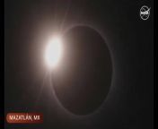 The 2024 solar eclipse. Totality in views delivered by NASA from Mexico. &#60;br/&#62;&#60;br/&#62;Telescope Operator Credits:&#60;br/&#62;Mazatlán, Mexico&#60;br/&#62;Credit: NASA Solar System Exploration Research Institute (SSERVI) Team&#60;br/&#62;Edited by Steve Spaleta