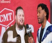 Jelly Roll caught up with Billboard&#39;s Tetris Kelly on the Winners Walk at the CMT Awards 2024.