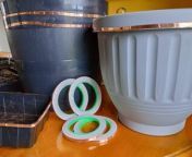 Here I show you how I apply copper foil tape used normally for stained glass projects to plant pots to help safeguard seedlings and young plants from snail and slug damage. I hope it works for you too!