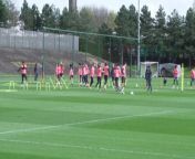 Man City train ahead of UCL quarter final trip to Real Madrid &#60;br/&#62;&#60;br/&#62;Manchester City Academy, Manchester UK