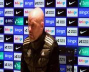 Manchester United boss Eric Ten Hag reacts to a devastating last minute goal from Cole Palmer resuting in a 4-3 defeat &#60;br/&#62;&#60;br/&#62;Stamford Bridge, London, UK