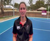 Heathcote co-coach Brooke Bolton speaks on the Saints&#39; HDFNL A-grade netball opening round win over Mount Pleasant at Toolleen&#60;br/&#62;The Saints won 53-23.