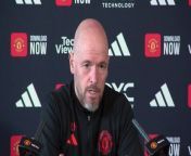 Manchester United boss Erik Ten Hag on the fitness issues of Scott McTominay and Marcus Rashford and their defensive injury crisis as they prepare to face Bournemouth&#60;br/&#62;Manchester, UK