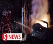 A Universiti Sultan Azlan Shah (USAS) student, Nurul Izati Yunus, 23, was killed when the car she was in crashed into a tree before bursting into flames on Jalan Ulu Gali-Jelu in Raub on Saturday (April 13).&#60;br/&#62;&#60;br/&#62;Read more at https://tinyurl.com/2aws5mrb &#60;br/&#62;&#60;br/&#62;WATCH MORE: https://thestartv.com/c/news&#60;br/&#62;SUBSCRIBE: https://cutt.ly/TheStar&#60;br/&#62;LIKE: https://fb.com/TheStarOnline