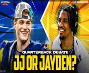 The Boston Herald&#39;s Doug Kyed returns to share his film notes from studying every Jayden Daniels and J.J. McCarthy snap from last season, debate Andrew over whether McCarthy is worth the No. 3 overall pick and rank the Patriots&#39; options in the first round. They also cover Tom Brady recently opening the door to another NFL return.&#60;br/&#62;&#60;br/&#62;&#60;br/&#62;Get in on the excitement with PrizePicks, America’s No. 1 Fantasy Sports App, where you can turn your hoops knowledge into serious cash. Download the app today and use code CLNS for a first deposit match up to &#36;100! Pick more. Pick less. It’s that Easy!