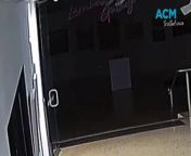 Ghost activity: A CCTV camera has captured the moment a glass door inside an Indigenous Arts Centre in Katherine in the Northern Territory slowly moves before suddenly swinging open in the middle of the night, in what it believed to be a message from an &#92;