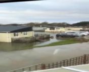 A mum has spoken of her terror after water &#39;filled up&#39; her family cabin at a holiday park in West Sussex, with her three young children inside.&#60;br/&#62;Shortly after 1am, crews responded to a flooding incident at Medmerry Holiday Park. In total around 180 people were evacuated.