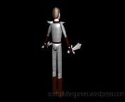 A video, of the Gregory 3D model. Gregory is equipped with his swords. Created by Scott Snider using 3DS MAX. Uploaded 04-10-2024.