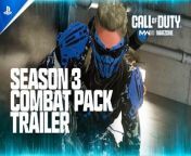 Call of Duty: Modern Warfare III &amp; Warzone - Season 3 Combat Pack Trailer &#124; PS5 &amp; PS4 Games&#60;br/&#62;&#60;br/&#62;Get a FREE in-game bundle to celebrate Season 3 of Call of Duty®: Modern Warfare® III and Call of Duty®: Warzone™. Featuring an Operator Skin for Lockpick, two Weapon Blueprints, a calling card and much more! Limited time only for PlayStation®Plus members.&#60;br/&#62;&#60;br/&#62;#ps5 #ps5games #ps4 #ps4games #cod #callofdutymodernwarfare3 #callofdutywarzone