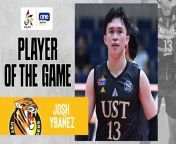 MVP Josh Ybañez fires 18 points in a UST sweep and the Golden Spikers close in on a UAAP Final Four return.