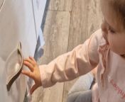 Despite her mom&#39;s best efforts to childproof the house, this industrious 18-month-old outsmarted safety precautions in her path.&#60;br/&#62;&#60;br/&#62;She bought special child locks to keep her daughter safe.&#60;br/&#62;&#60;br/&#62;These locks were designed to prevent the curious toddler from opening cupboards and getting into potentially dangerous items.&#60;br/&#62;&#60;br/&#62;However, much to her mom&#39;s surprise, she quickly figured out how to bypass these safety measures.&#60;br/&#62;&#60;br/&#62;With determination and persistence, she learned the trick to remove the lock and access the cupboard contents.&#60;br/&#62;&#60;br/&#62;It was a delightful reminder of her daughter&#39;s growing independence and eagerness to explore the world around her.&#60;br/&#62;Location: Clacton-on-Sea, United Kingdom &#60;br/&#62;WooGlobe Ref : WGA872010&#60;br/&#62;For licensing and to use this video, please email licensing@wooglobe.com