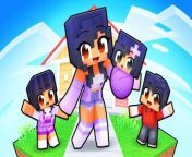 Having APHMAU KIDS in Minecraft! from minecraft girl