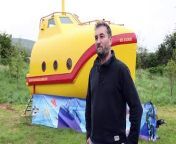 A lifeboat found floating in the sea after being stolen by pirates has been turned into a &#39;Yellow Submarine&#39; for glamping.&#60;br/&#62;&#60;br/&#62;Andy Barton, 58, transformed the discarded vessel into camp-site accommodation.&#60;br/&#62;