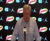 Mack Brown speaks to the media following the Tar Heels&#39; 48-21 victory over NC State.