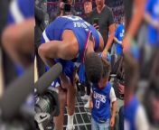 Adorable moment: Paul George celebrates Clippers win with his son from fkk paul calin