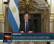 Hours before the university marches in Argentina, President Milei addressed the nation regarding the cuts he will implement in this sector. teleSUR