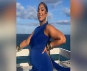 Ashanti shows off pregnancy bump with sweet video message to NellyAshanti