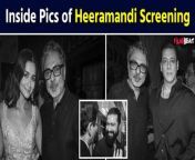 Heeramandi Screening: From Ali Bhatt to Rekha, Celebs grabbed the Attention, Inside photos Viral. watch Video to know more &#60;br/&#62; &#60;br/&#62;#Heeramandi #HeeramandiScreening #AliaBhatt #FaridaJalal&#60;br/&#62;~PR.132~HT.318~