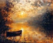 Prompt Midjourney : lagoon Landscape Oil Painting Style of Jesus Garcia in canvas, Masterpiece, all Brown tone color, Canvas detail, 8k, Vintage art style, --ar 14:11 --stylize 750 --v 6.0
