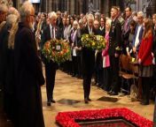 The Duke of Edinburgh attends a Service of Commemoration and Thanksgiving at Westminster Abbey, leading the nation in remembering Australia and New Zealand&#39;s war losses, and marking Anzac Day. Report by Czubalam. Like us on Facebook at http://www.facebook.com/itn and follow us on Twitter at http://twitter.com/itn