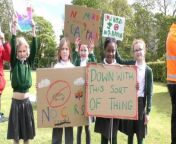 Those at Slade Primary School are against the proposals as it&#39;s near their school.