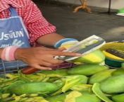 Mango Cutting - Thai Street Food #shortvideo from acha mango tobrut