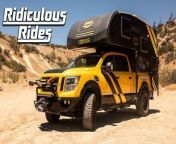 THE ULTIMATE overland camper has brought the world’s most comfortable off-road experience to life. Mike Hallmark oversaw the creation of the ‘Hellwig Rule Breaker’ - a 2016 Nissan Titan fitted with a 2017 Lance 650 camper, resulting in what Mike calls a “ridiculously limitless and over-the-top adventure-mobile”. Mike and his team at Hellwig Suspension Products came up with their unique design for the 2016 SEMA car show. The company’s Big Wig airbags in the vehicle’s wheel wells allow this one of a kind souped-up pickup to ride level with maximum comfort while navigating any terrain. Mike said: ”When you think of a camper you think of a white truck and a white camper, with a white-haired dude driving it at 45 miles-per-hour. We wanted to go the complete opposite, so we did a yellow truck, black camper with some graphics on it to really catch your eye and make a splash in the market.” The addition of the Hellwig rear sway bar provides enhanced control while carrying the camper, which features a full audio system, TV, fridge, bed, full-size wet bath, and living area. To accommodate all the added weight, Mike and his team also added Falken Wildpeak AT3W LT 325/65R18 tyres, which beefed-up the truck’s on and off-road handling capabilities. Mounted on the front bumper are Baja design lights, fog lights, projection lights, and a full light bar that allows the driver visibility while traveling at night or off-roading. The whole thing is powered by a Cummins 5.0L V8 turbo diesel engine.