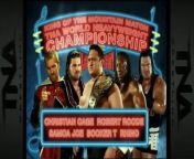 TNA Slammiversary 2008 - Samoa Joe vs Booker T vs Christian Cage vs Rhino vs Robert Roode (King Of The Mountain Match, TNA World Heavyweight Championship) from brenden cage