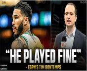 CLNS Media&#39;s Bobby Manning and Josue Pavon invited ESPN&#39;s Tim Bontemps to join the Garden Report to delve into a comprehensive discussion about Jayson Tatum&#39;s performance in Game 3. The conversation explored whether Tatum still needs to elevate his game further, his placement in the MVP voting, and the status of the Celtics&#39; series against the Cavaliers. Additionally, they speculated on the potential Eastern Conference Finals matchup, questioning whether the New York Knicks could pose a significant challenge to the Celtics. &#60;br/&#62;&#60;br/&#62;Get in on the excitement with PrizePicks, America’s No. 1 Fantasy Sports App, where you can turn your hoops knowledge into serious cash. Download the app today and use code CLNS for a first deposit match up to &#36;100! Pick more. Pick less. It’s that Easy! Go to https://PrizePicks.com/CLNS&#60;br/&#62;&#60;br/&#62;Take the guesswork out of buying NBA tickets with Gametime. Download the Gametime app, create an account, and use code CLNS for &#36;20 off your first purchase. Download Gametime today. Last minute tickets. Lowest Price. Guaranteed. Terms apply.&#60;br/&#62;&#60;br/&#62;Elevate your style game on and off the course with the PXG Spring Summer 2024 collection. Head over to https://PXG.com/GARDENREPORT and save 10% on all apparel.&#60;br/&#62;&#60;br/&#62;Nutrafol Men! Take the first step to visibly thicker, healthier hair. For a limited time, Nutrafol is offering our listeners ten dollars off your first month’s subscription and free shipping when you go to https://Nutrafol.com/MEN and enter the promo code GARDEN!&#60;br/&#62;