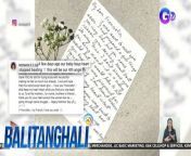 Heart Evangelista, may revelation noong Mother&#39;s Day.&#60;br/&#62;&#60;br/&#62;&#60;br/&#62;Balitanghali is the daily noontime newscast of GTV anchored by Raffy Tima and Connie Sison. It airs Mondays to Fridays at 10:30 AM (PHL Time). For more videos from Balitanghali, visit http://www.gmanews.tv/balitanghali.&#60;br/&#62;&#60;br/&#62;#GMAIntegratedNews #KapusoStream&#60;br/&#62;&#60;br/&#62;Breaking news and stories from the Philippines and abroad:&#60;br/&#62;GMA Integrated News Portal: http://www.gmanews.tv&#60;br/&#62;Facebook: http://www.facebook.com/gmanews&#60;br/&#62;TikTok: https://www.tiktok.com/@gmanews&#60;br/&#62;Twitter: http://www.twitter.com/gmanews&#60;br/&#62;Instagram: http://www.instagram.com/gmanews&#60;br/&#62;&#60;br/&#62;GMA Network Kapuso programs on GMA Pinoy TV: https://gmapinoytv.com/subscribe