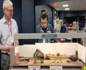 Tim and Matt Stevens operate the Towngate layout at Stamford Model Railway Show 2024