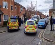 Police at the scene of incident in Victoria Street, Kettering from streets drunk sex