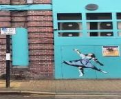 Shoppers and residents were shocked as a new art mural has appeared with many saying it is &#39;Banksy&#39;s&#39; latest piece.