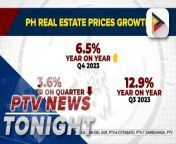 PH real estate prices increased in Q4 2023; damages due to oil spills reached P4.93-B last year;&#60;br/&#62;&#60;br/&#62;DA welcomes LLDA&#39;s move to bolster Laguna Lake&#39;s fish output&#60;br/&#62;
