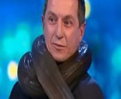 A snake wrapped itself around a TV presenter&#39;s neck live on-air.Source: The Project, Network 10