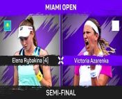 Elena Rybakina returns to the Miami final after a tense 6-4 0-6 7-6 victory over Victoria Azarenka