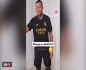 AI Video shows Mbappé in Real Madrid shirt from mom son ai